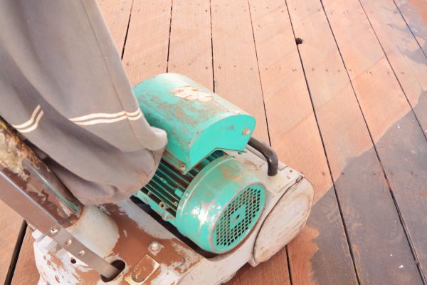 Cedar Deck Sanding in Novi
